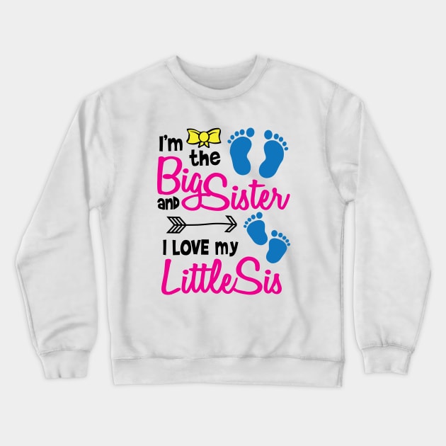 big sister Crewneck Sweatshirt by ThyShirtProject - Affiliate